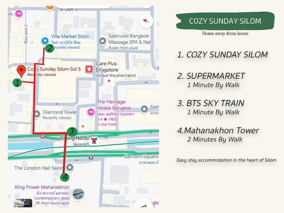 Cozy - 2 Guests In The Heart Of Silom - 6b Bangkok